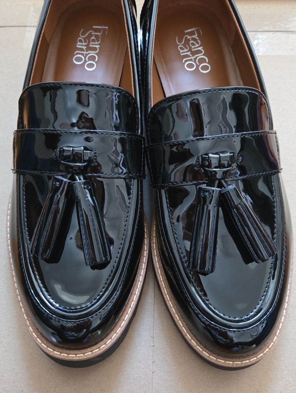Franco Sarto patent loafers 8.5 - Picture 2 of 4